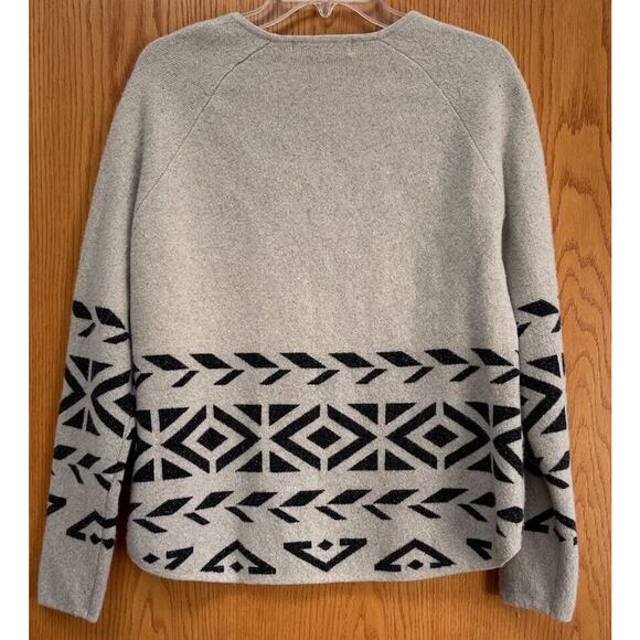 Title Nine Pullover Sweater Women's XL Silk Wool Blend Por Vida 2.0 Cream Gray - Picture 2 of 6